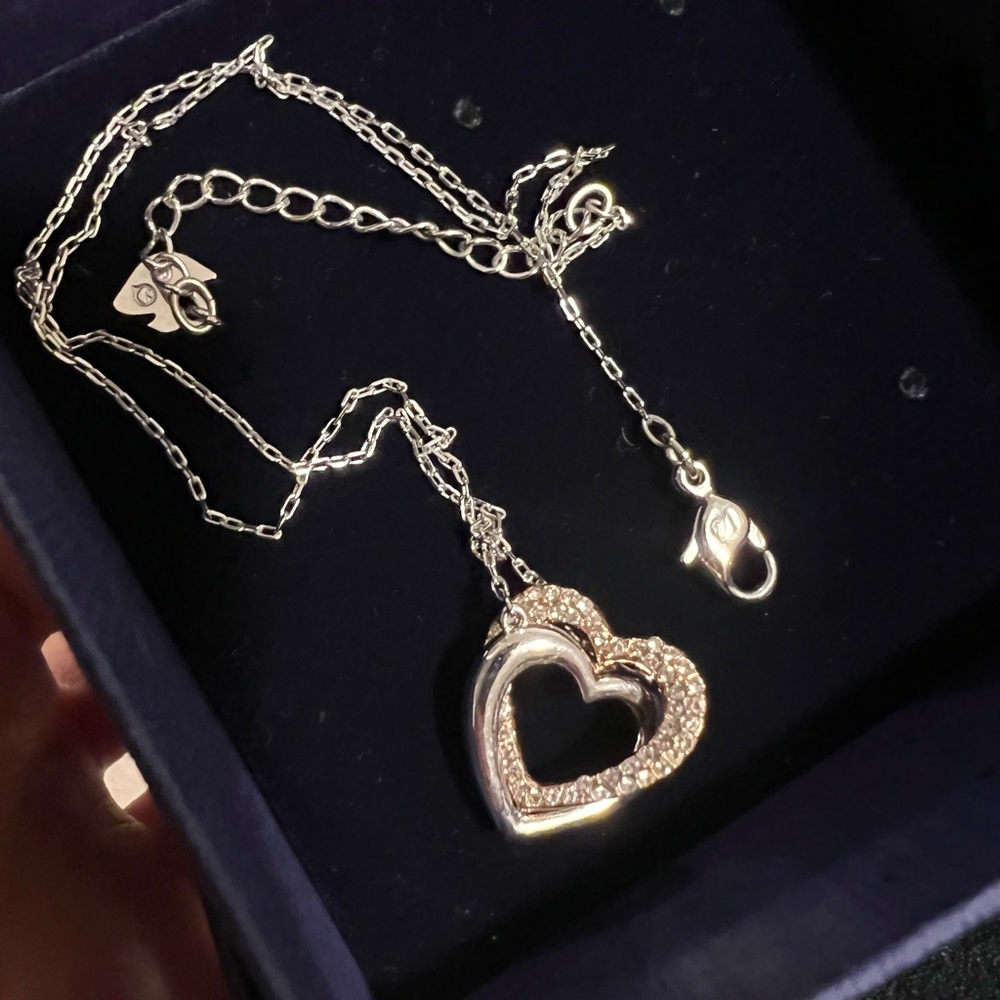 NEW Swarovski heart crystal necklace